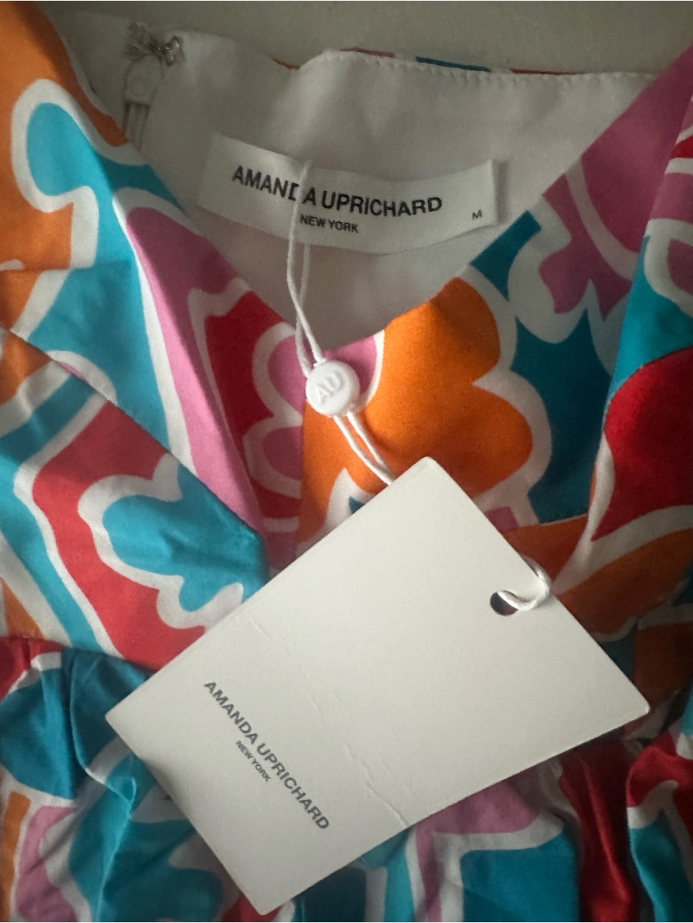 Amanda Uprichard Sicily Mini Dress in Miami Colorway NWT M - Picture 5 of 14